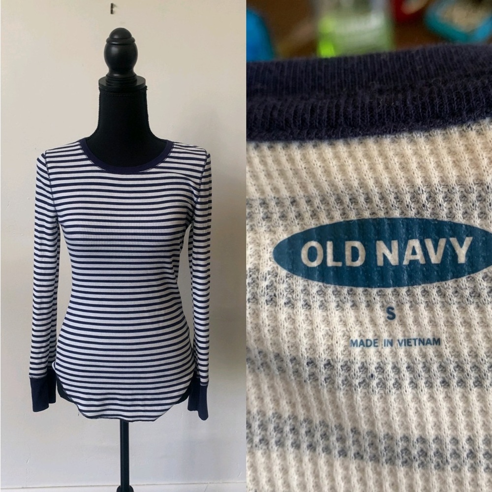 NWOT Striped Thermal Long Sleeve Shirt